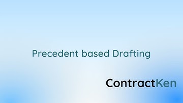 Contract drafting using your Precedents