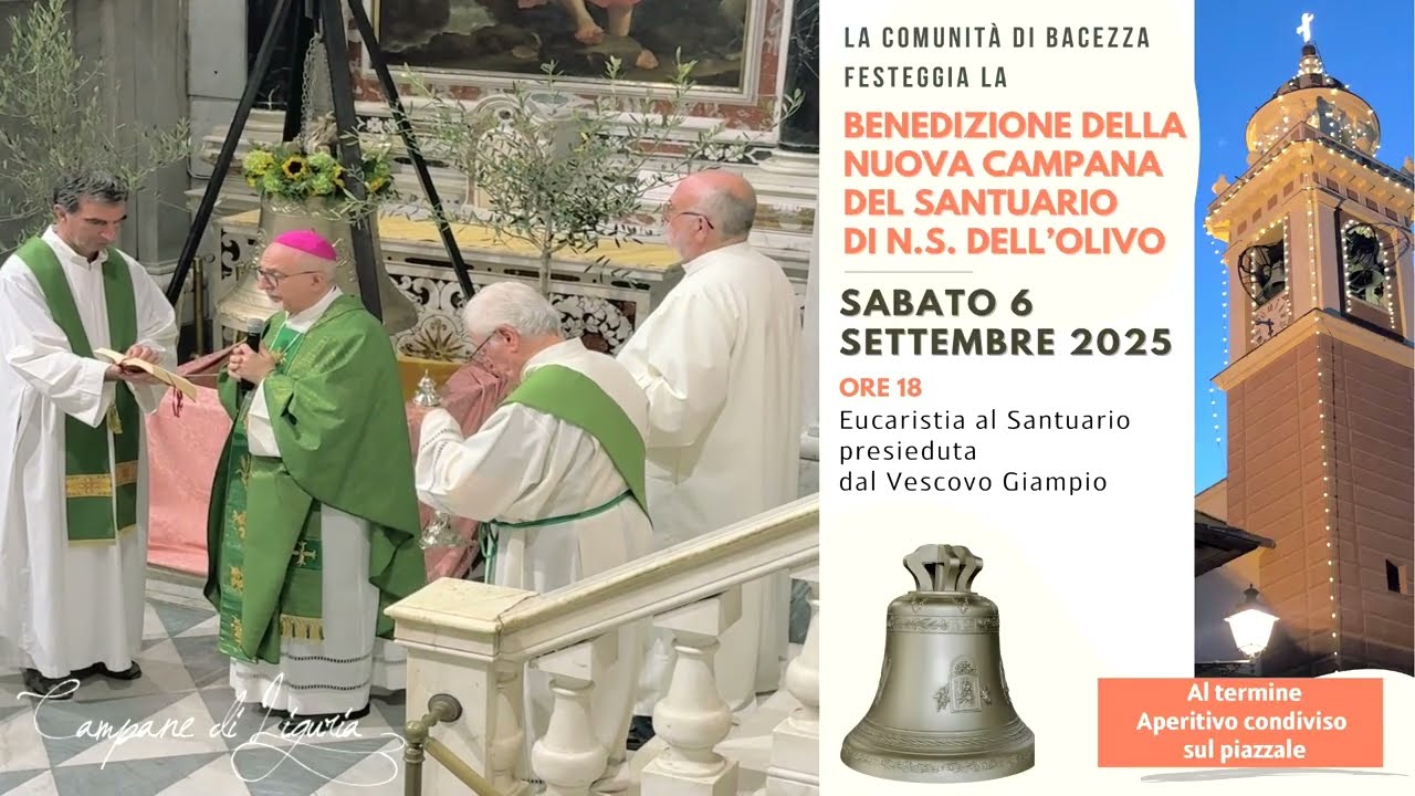 La nuova campana del Santuario di Bacezza (Chiavari) (settembre 2025)
