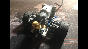 Lego technic  -  Rear axle with differential + tutorial