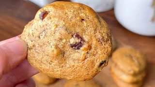 Soft Date Cookies: NO FLOUR, NO SUGAR / 3 Ingredients!