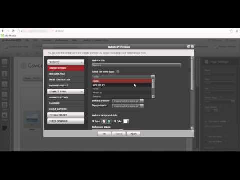 HTML CMS templates - Website Preferences