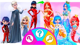 Magical Makeover: Elsa & Ladybug as Mermaids| Style wow
