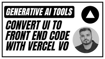 UI To Front End Code With Vercel V0 | Generative AI Tools