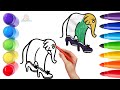 How To Draw cute Lirili Larila Drawing, Painting &amp; Coloring For Kids and Toddlers_🌈🎨