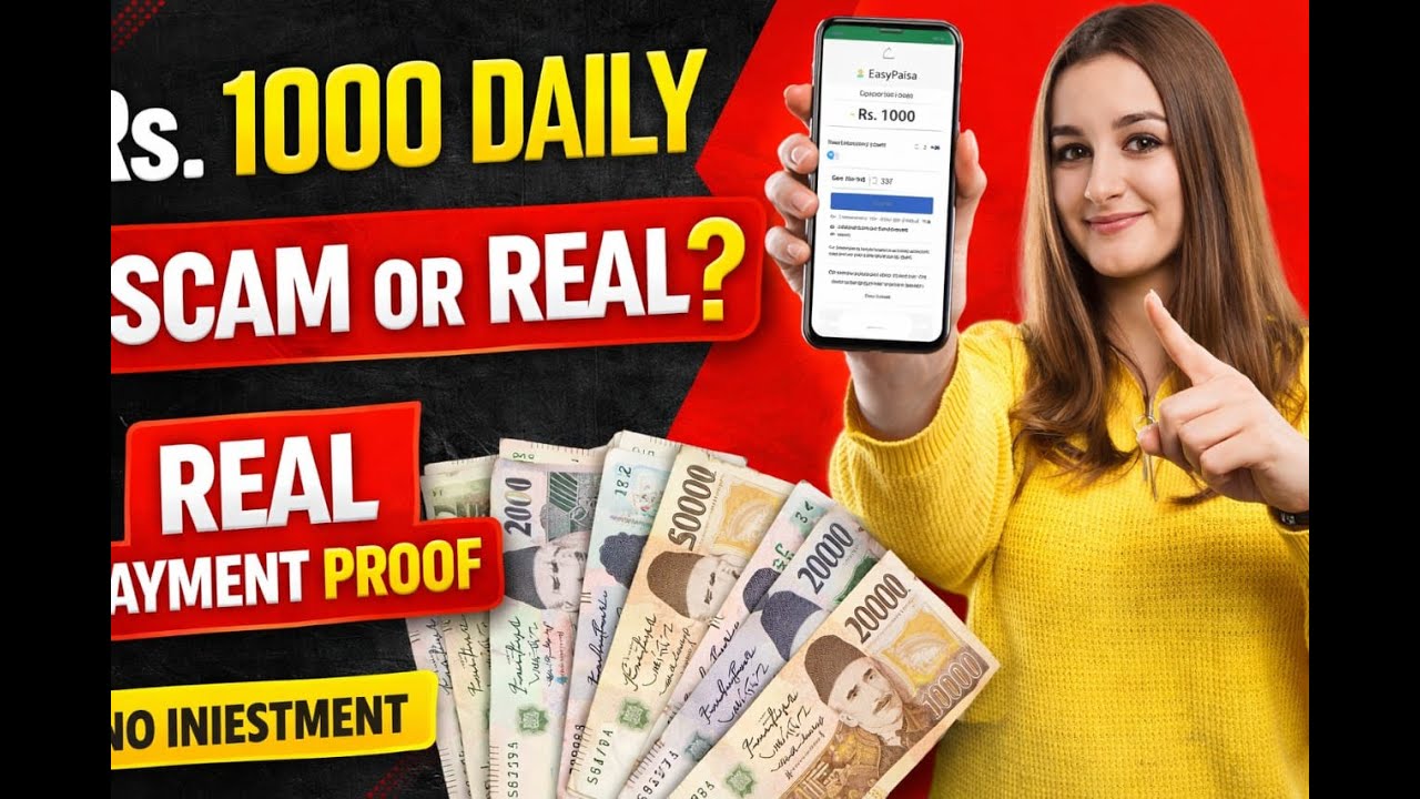 Rs 1000 Daily Earning Website 🔥 | Scam Or Real? | Real Payment Proof