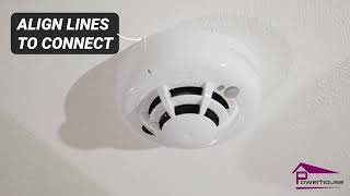 DSC Power G wireless smoke detector battery replacement.