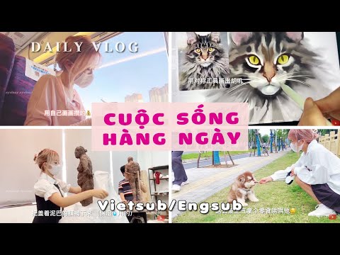 (Sub) [Nãi Đông] Cuộc sống hàng ngày~Một nữ sinh luôn cố gắng vẽ tranh kiếm tiền│[抖音]│#2