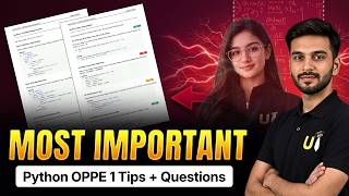 Python OPPE 1: Most Important Questions + Exam Strategy 🔥| IIT Madras BS Degree