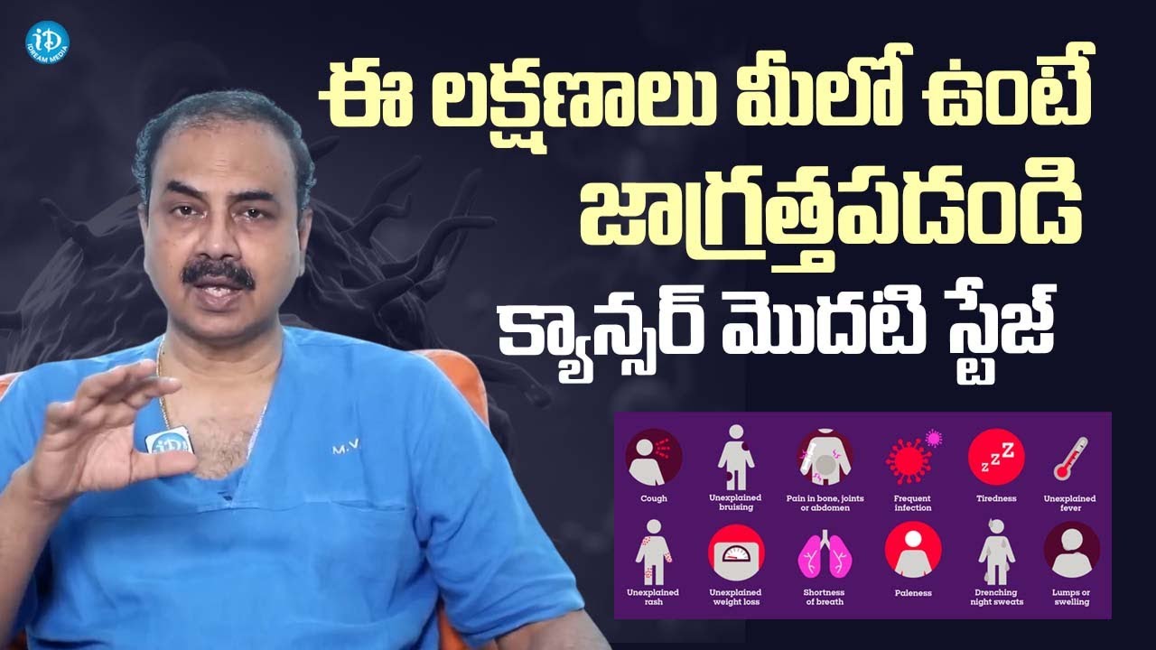 Dr Ch Mohana Vamsy About Cancer First Stage Symptoms | iDream Media