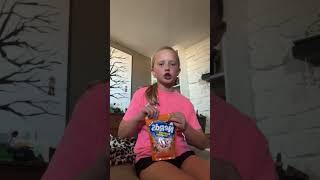 Trying out nerds, gummy clusters, Halloween