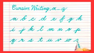 Cursive writing a to z | Small letters | Cursive Handwriting for beginners | abcd | cursive letters