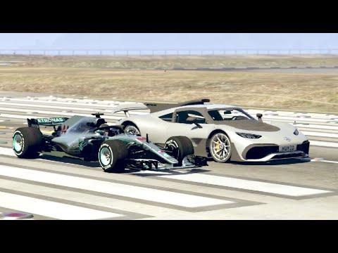 Mercedes F1 2018 vs Mercedes Project One – Drag Race