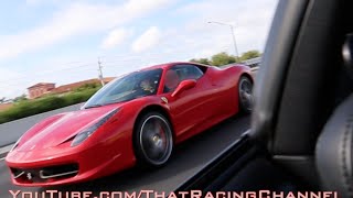 Subscribe to that racing channel ►http://bit.ly/2y3ubqb we were out
testing the new tire setup on supra when encountered a ferrari 458
italia in w...