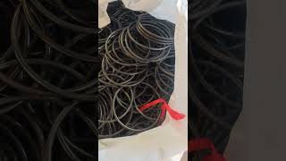 High-efficiency rolling, metal rings formed in one go