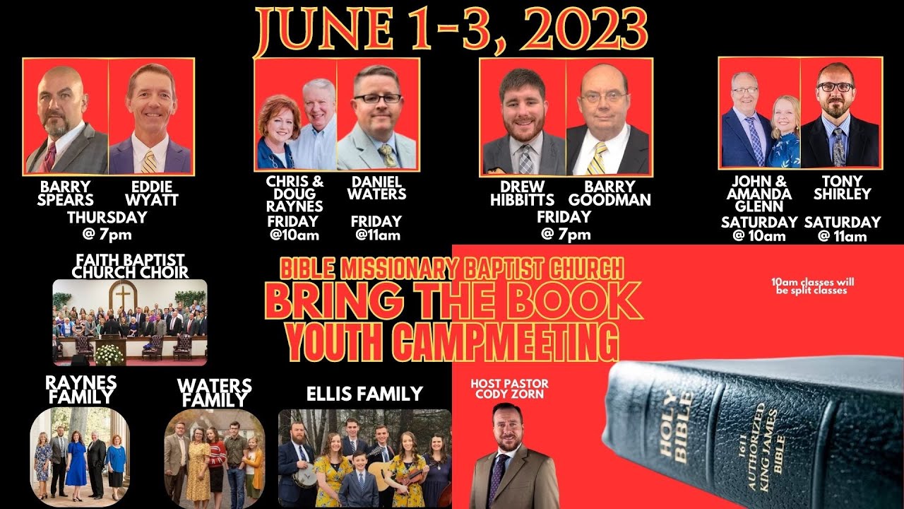 BRING THE BOOK YOUTH CAMPMEETING 2023 FRIDAY NIGHT SERVICE - YouTube
