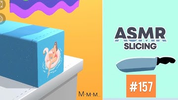 ASMR Slicing ALL LEVELS! NEW GAME ASMR Slicing WORLD RECORD!