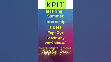 KPIT Off Campus Hiring #internship #recruitment2023 #jobforfresher #viralvideo #hiring #viralshorts