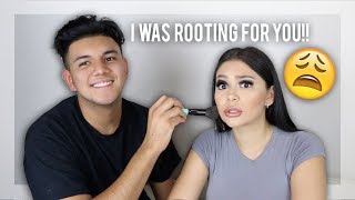 LITTLE BROTHER DOES MY MAKEUP 🤣 Daisy Marquez