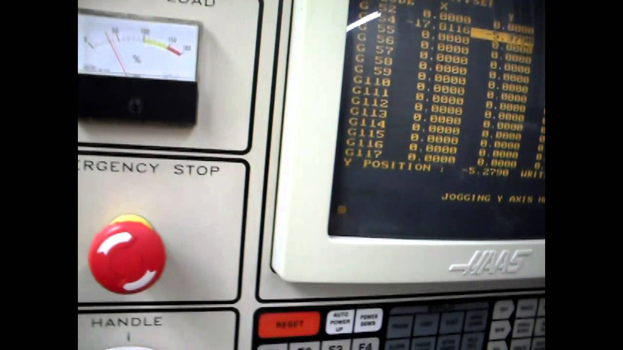 HAAS Setting X,Y, Offsets - YouTube