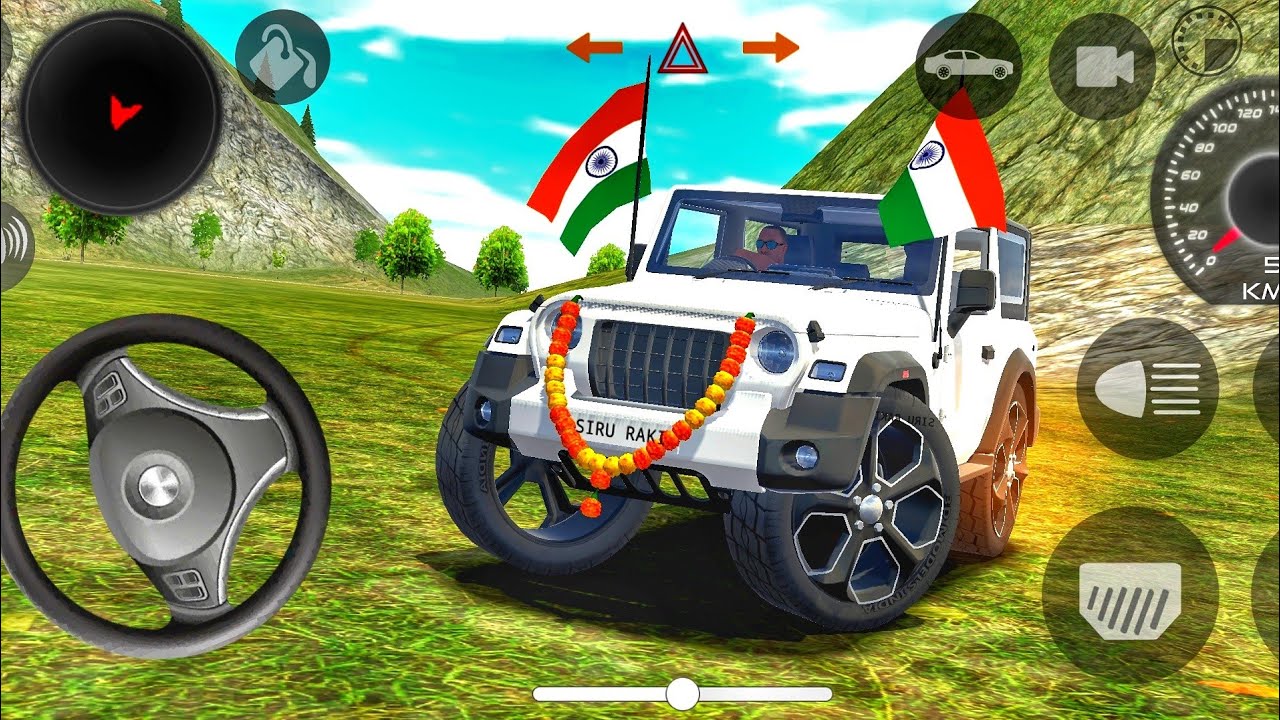 Dollar(Song)👿Village Driving Cars Simulator Off-road Mahindra Thar👿Indian Cars Simulator 3D 