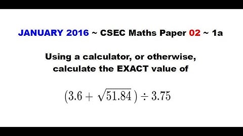 Paper2-CSEC-MATHS-140 ~ Factorize ~ January 2016 Number 1a