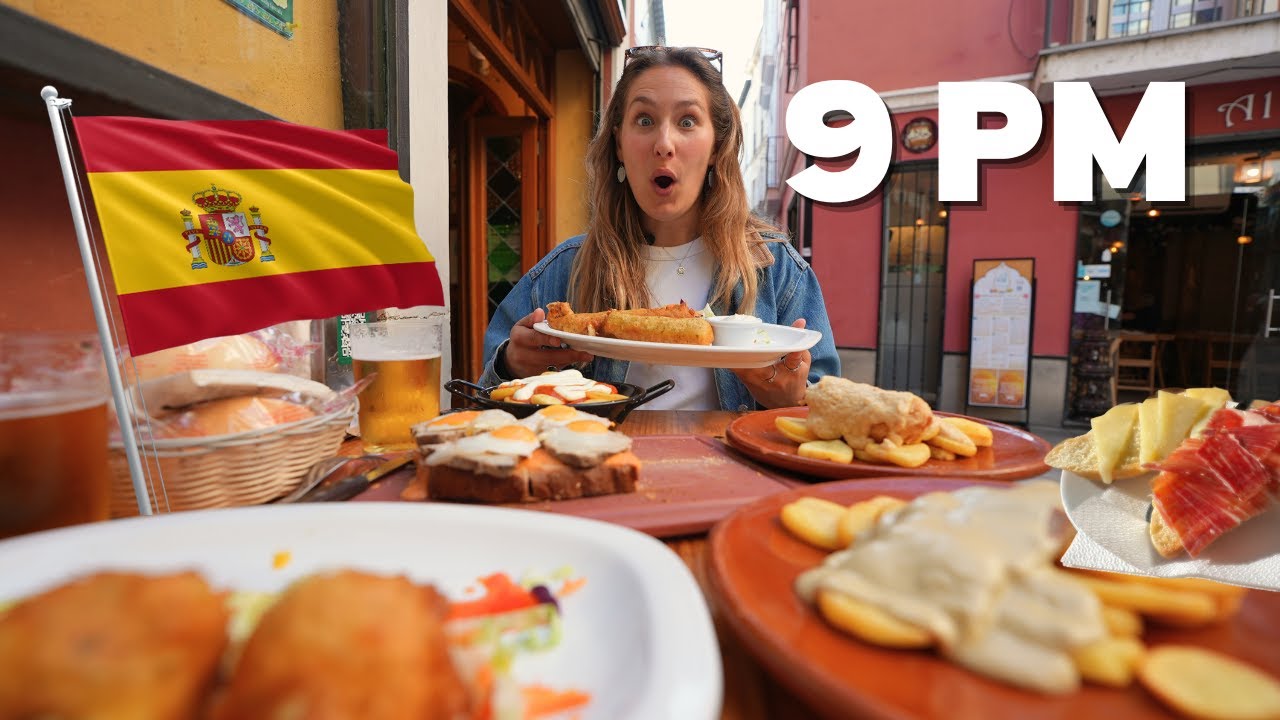 I Ate The BEST SPANISH FOOD in SEVILLE for 24 Hours!