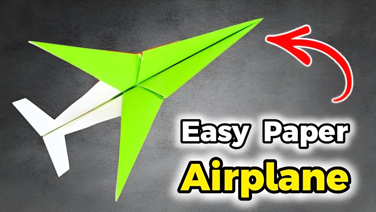 1000 feet! Easy Paper airplane that flies far | How to make paper plane ...