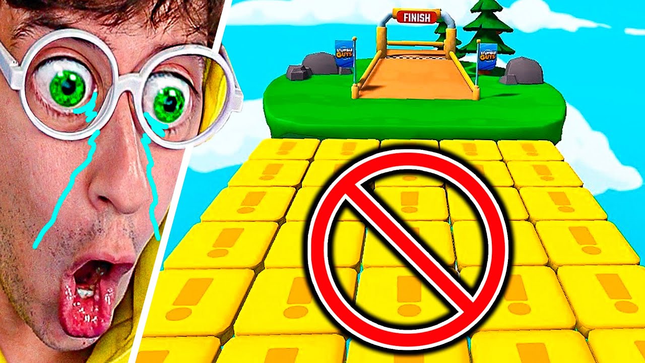 PROHIBIDO TOCAR el COLOR AMARILLO ⛔🟡😨!!! (reto imposible) - Stumble Guys TEKENDO