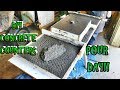 How to mix, pour and finish your own concrete countertops. Step by Step DIY countertops