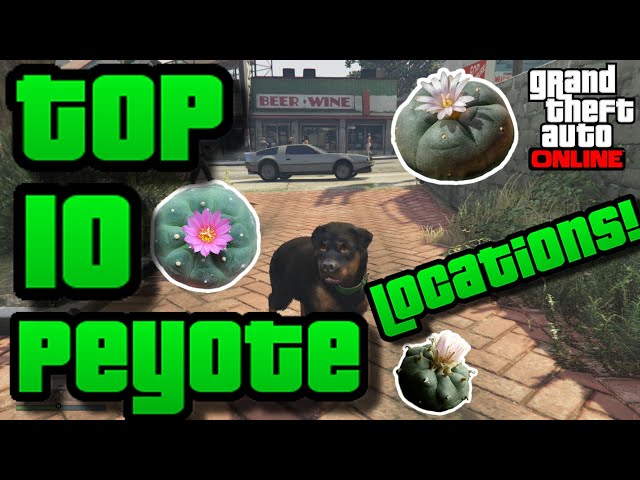 GTA Online Peyote plant locations 2020 - How to turn into animals