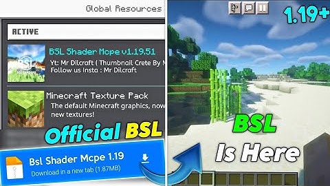 Original BSL Shader for Minecraft 1.19+ || Bsl In Mcpe