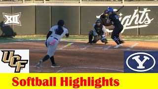 BYU vs UCF Softball Game 1 Highlights, April 4 2024