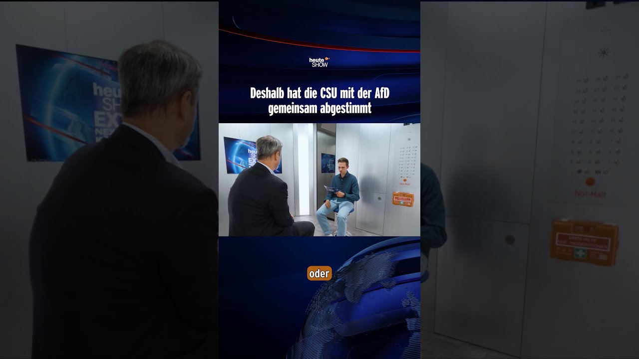 Deshalb Hat Die CSU Mit Der AfD Gemeinsam Abgestimmt Heute Show Shorts
