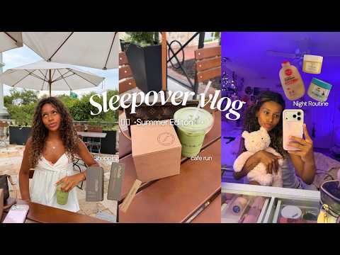SPEND THE NIGHT WITH ME!🧘🏽‍♀️🫧🌙(my night routine, hygiene restock, sleepover vlog)