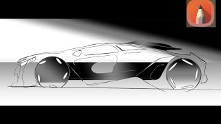 オートデスク スケッチブックでの車のデザイン / Android で / 車のデザインチュートリアル screenshot 2