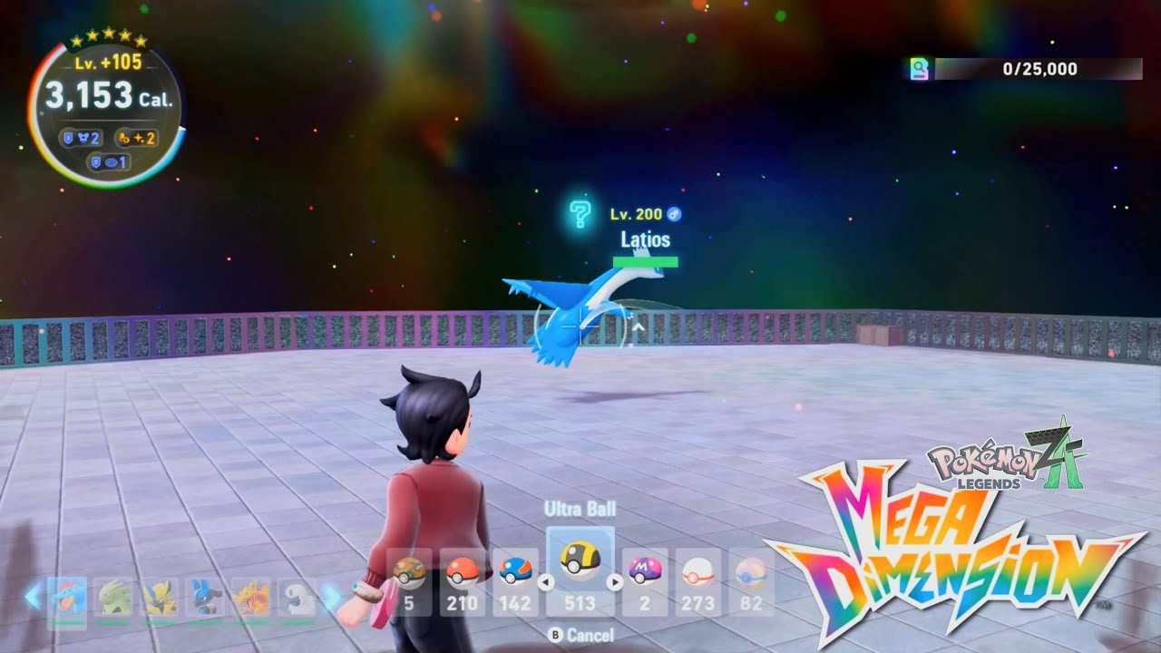 Legends Z-A Mega Dimension: Hoenn Legendary Latios & Captured + Music Wild Hoenn - Hyperspace SS