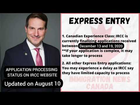 Latest on status of applications in process for Canada Immigration updated on August 10 by #IRCC