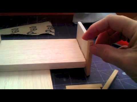 How to make Bed for your 1/12 scale Dolls house - YouTube