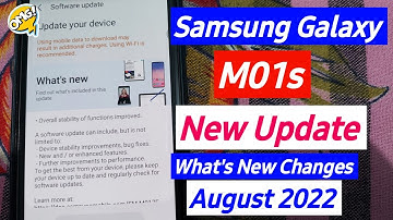 Samsung Galaxy M01s New Update - August 2022 | What