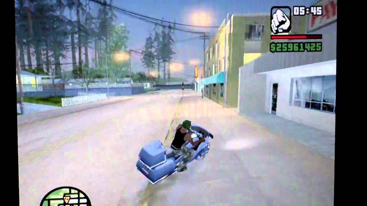 Grand Theft Auto: Bike Jump, Mid air Dismount!