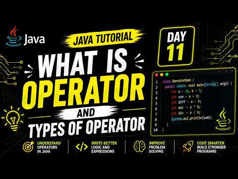 Java Operators in Tamil 2026 | Every Type a Developer Must Know | Day 11