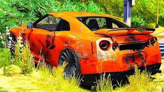 РЕАЛЬНАЯ ЖИЗНЬ В GTA 5 - ПОПАЛ В СТРАШНУЮ АВАРИЮ НА ТРАССЕ И ВЫЛЕТЕЛ С ГОРЫ! ⚡ГАРВИН