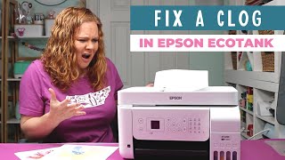 how to fix a clog on an epson ecotank printer