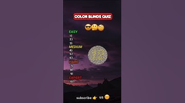 Are You Color Blind? 🧐 Test Your Vision! #quiz #colorblind