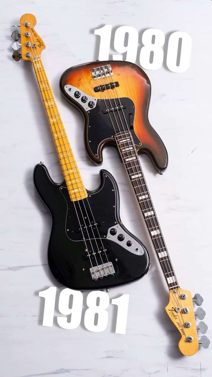 Fender】1980年代Jazz Bass 2本を弾き比べ！音の違いをチェック