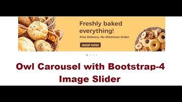 Owl Carousel with Bootstrap 4 -Image Slider