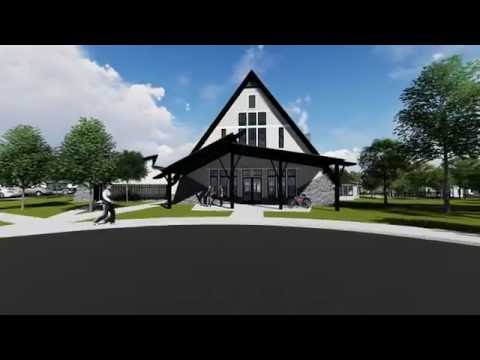 Arcadia on the River Clubhouse and Pool Animation