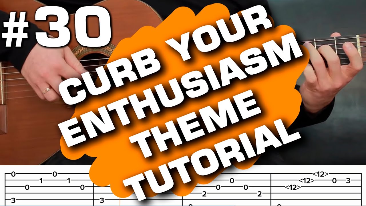 curb your enthusiasm theme guitar tab tutorial lesson fingerstyle guitar cover (guitarclub4you)