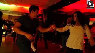 Mahsh Y Antonio Dancing Salsa At Salrica Dance Houston