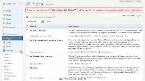 Ad Trackr Code Manager WP Plugin